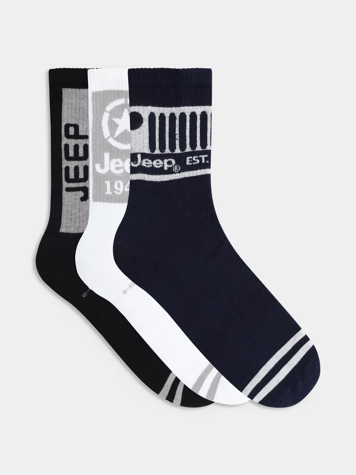 Jeep Multi 3Pack Crew Socks