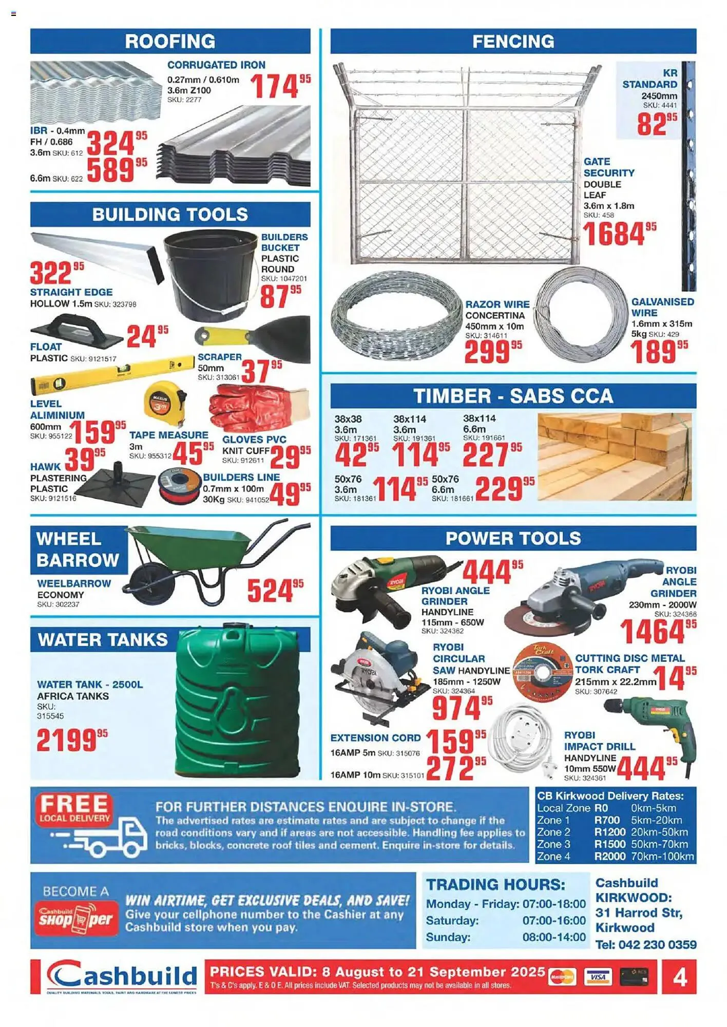 Cashbuild catalogue from 8 August to 21 September 2025 - Catalogue Page 4