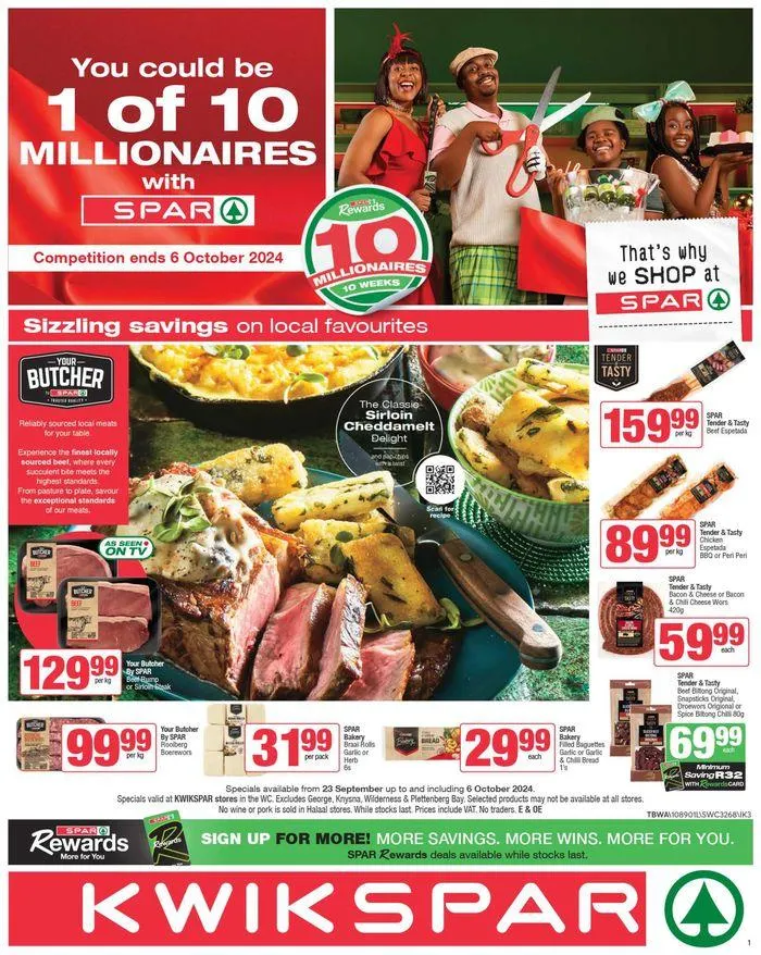 Specials KwikSpar from 23 September to 6 October 2024 - Catalogue Page 1