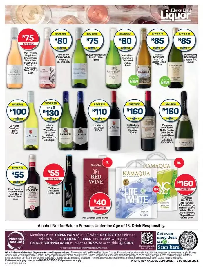 Pick n Pay Liquor weekly specials from 25 September to 6 October 2024 - Catalogue Page 4