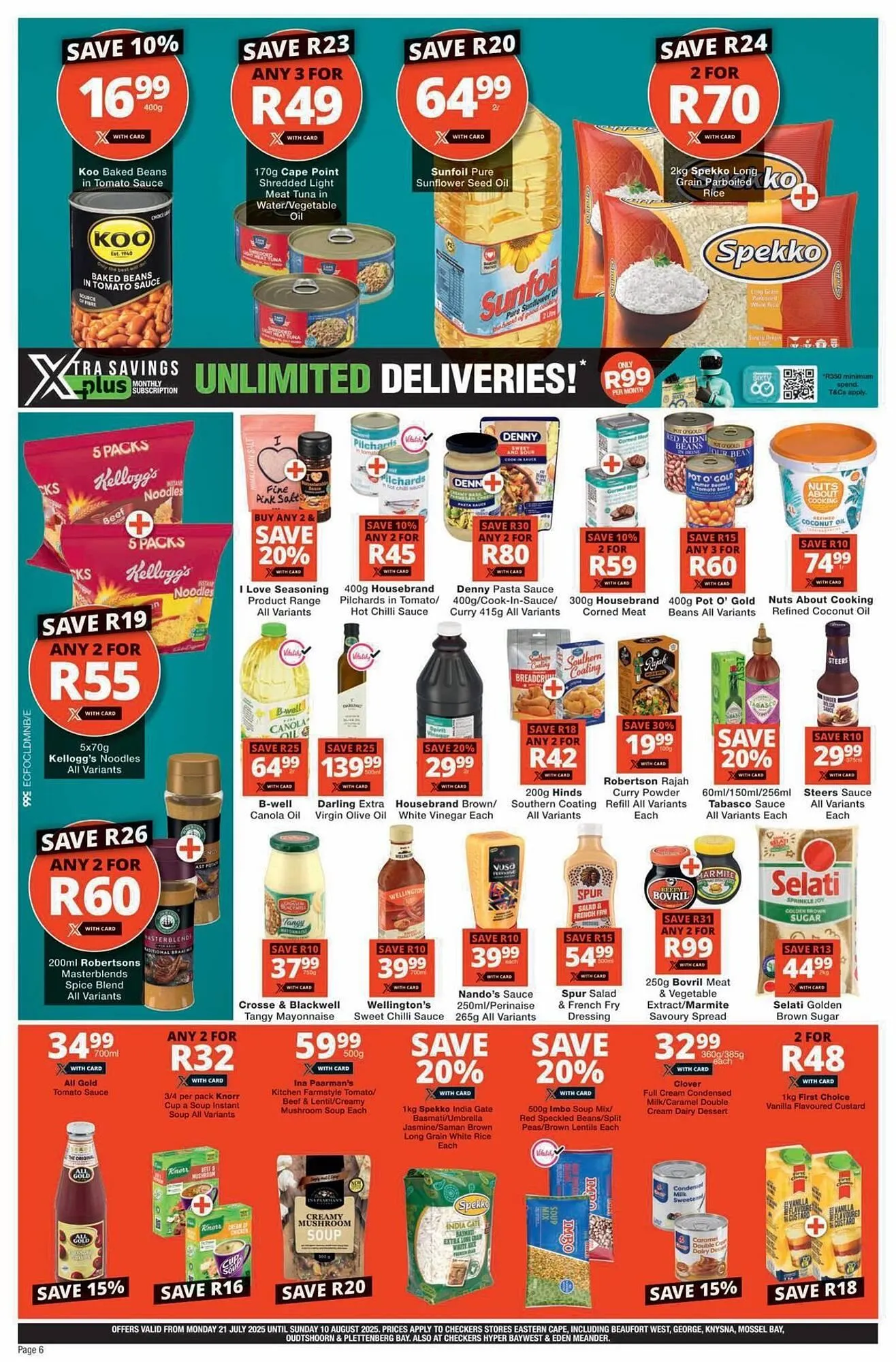 Checkers catalogue from 20 July to 10 August 2025 - Catalogue Page 6