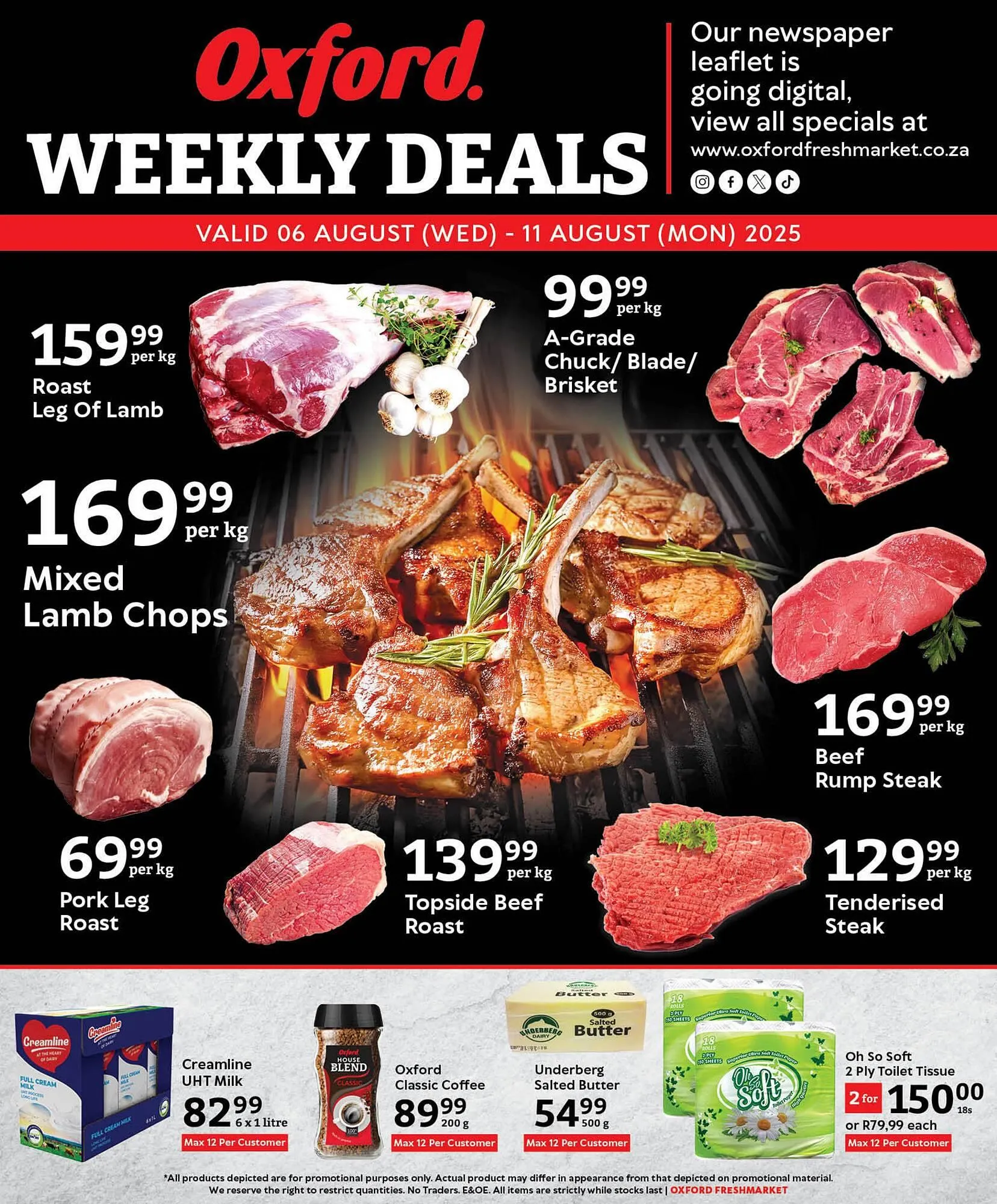 Oxford Freshmarket catalogue from 6 August to 11 August 2025 - Catalogue Page 1