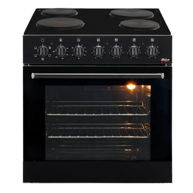 STOVE UNIVA OVEN + HOB COMBO BLACK U336B