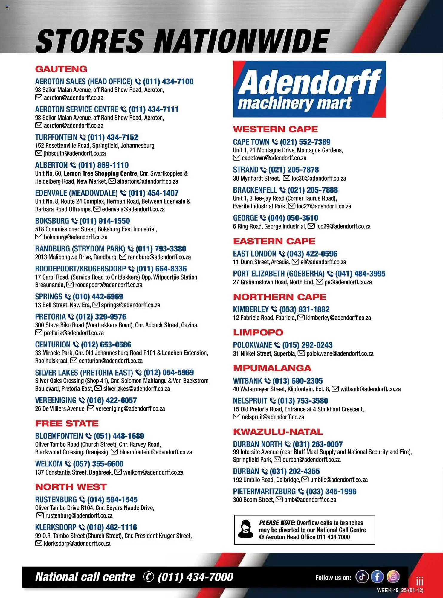 Adendorff Machinery Mart catalogue from 30 November to 31 December 2025 - Catalogue Page 3
