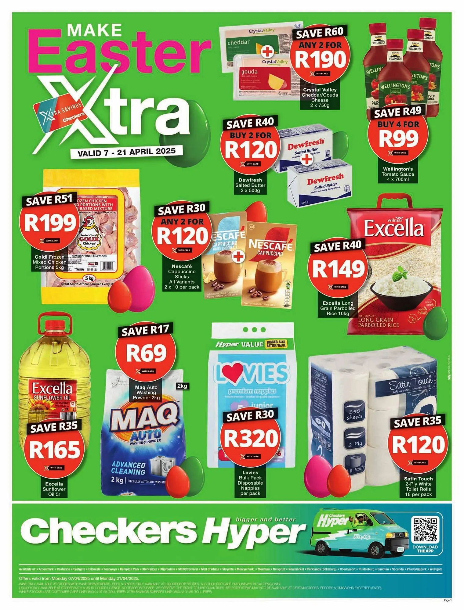 Checkers catalogue from 7 April to 21 April 2025 - Catalogue Page 1