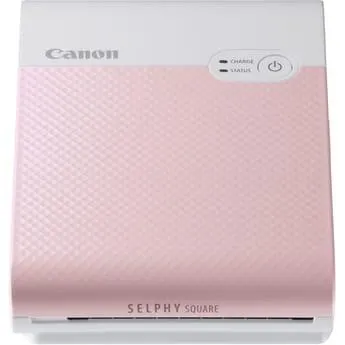 Canon Selphy Square QX10 Compact Photo Printer (Pink)