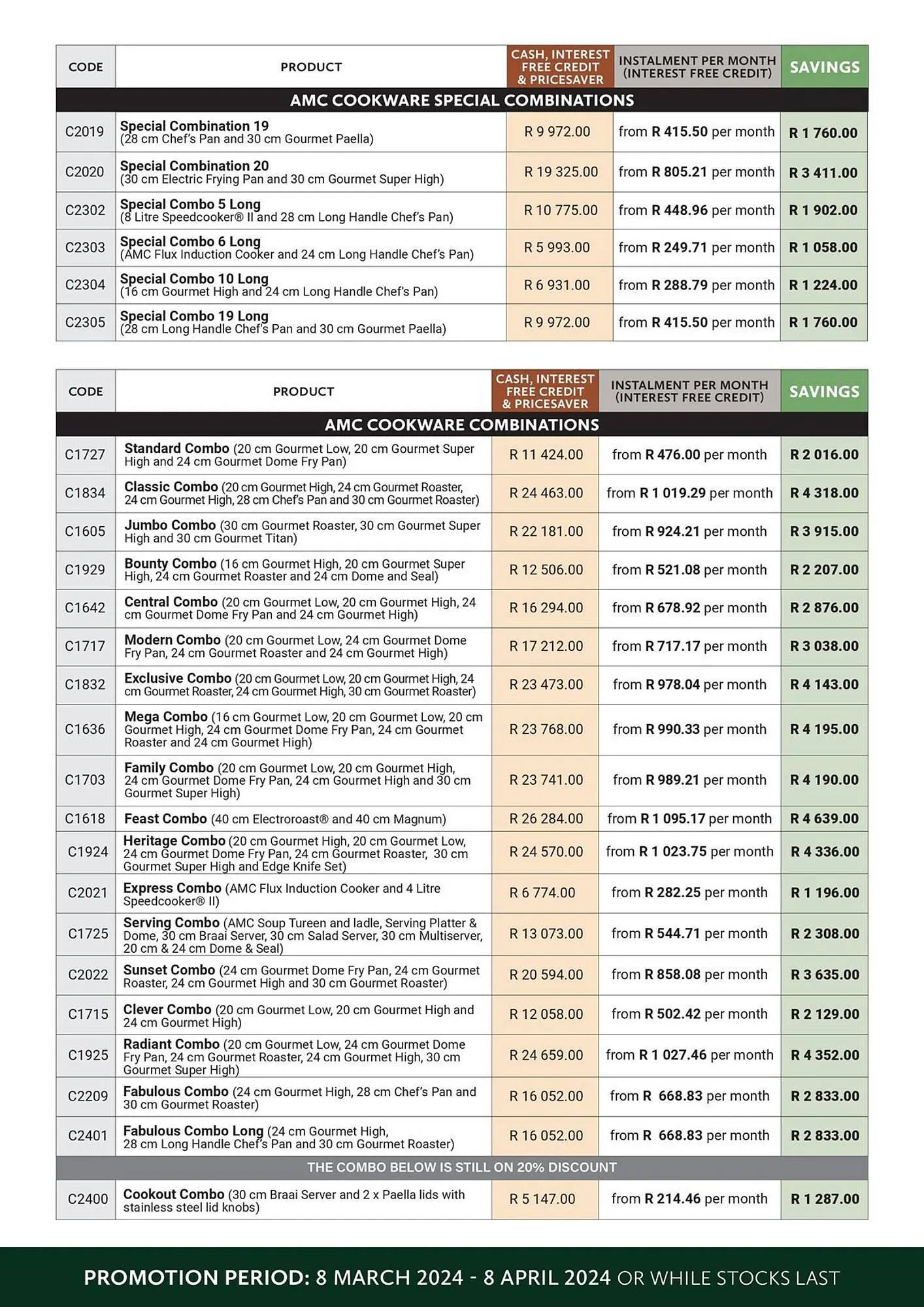 AMC Cookware catalogue from 11 March to 8 April 2024 - Catalogue Page 8
