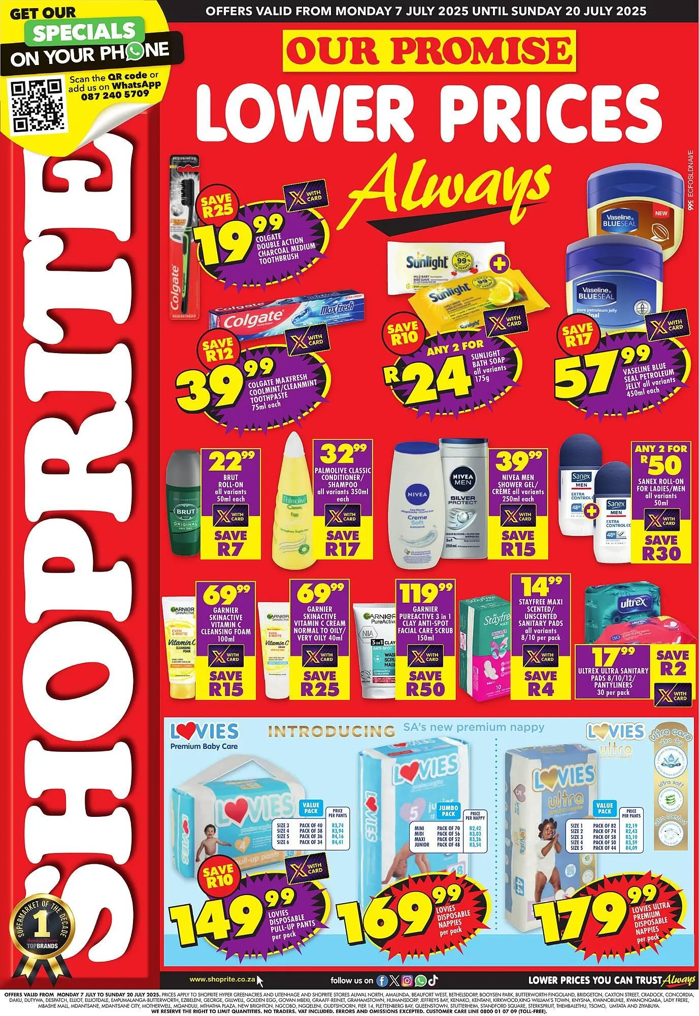 Shoprite catalogue from 7 July to 20 July 2025 - Catalogue Page 1