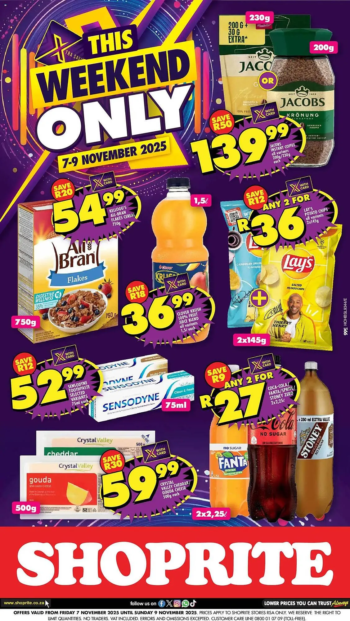 Shoprite catalogue from 7 November to 9 November 2025 - Catalogue Page 1