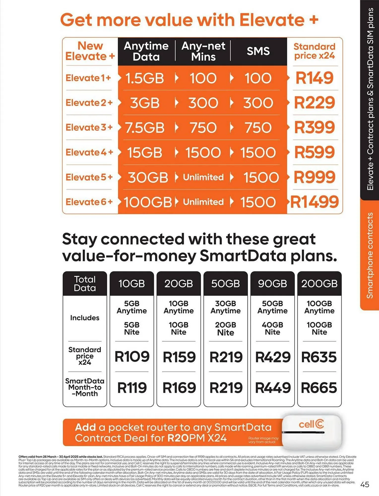 Cell C catalogue from 26 March to 1 April 2025 - Catalogue Page 45