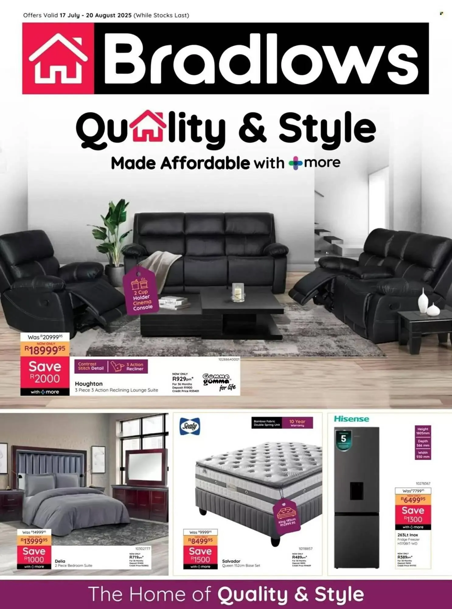 Bradlows catalogue from 24 July to 20 August 2025 - Catalogue Page 1