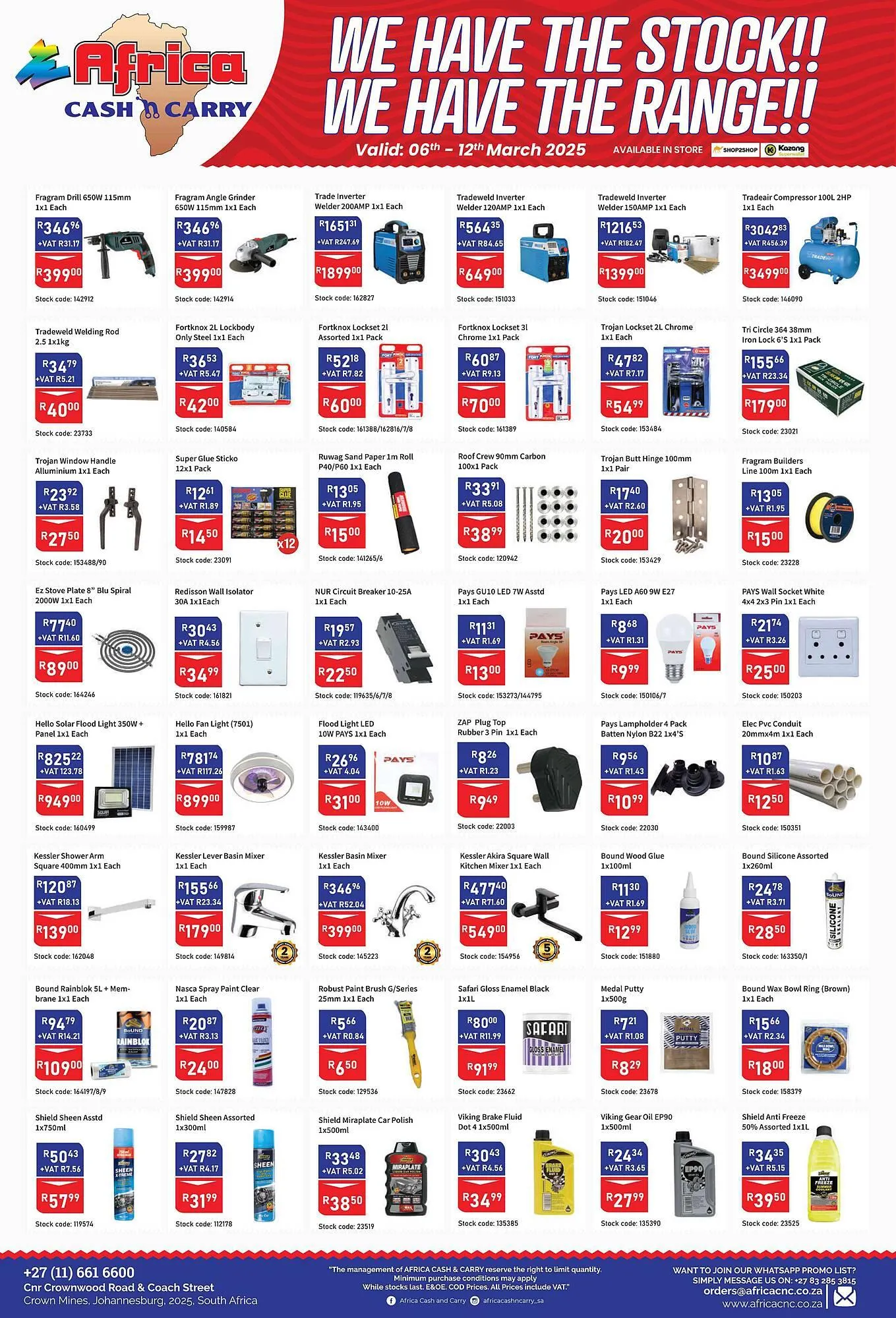 Africa Cash and Carry catalogue from 6 March to 12 March 2025 - Catalogue Page 9