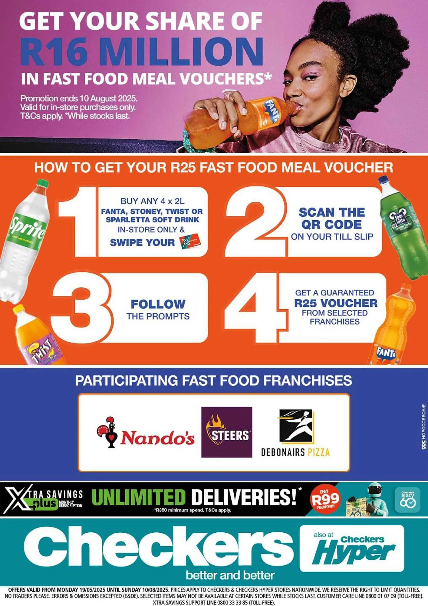 Checkers catalogue from 19 May to 10 August 2025 - Catalogue Page 1