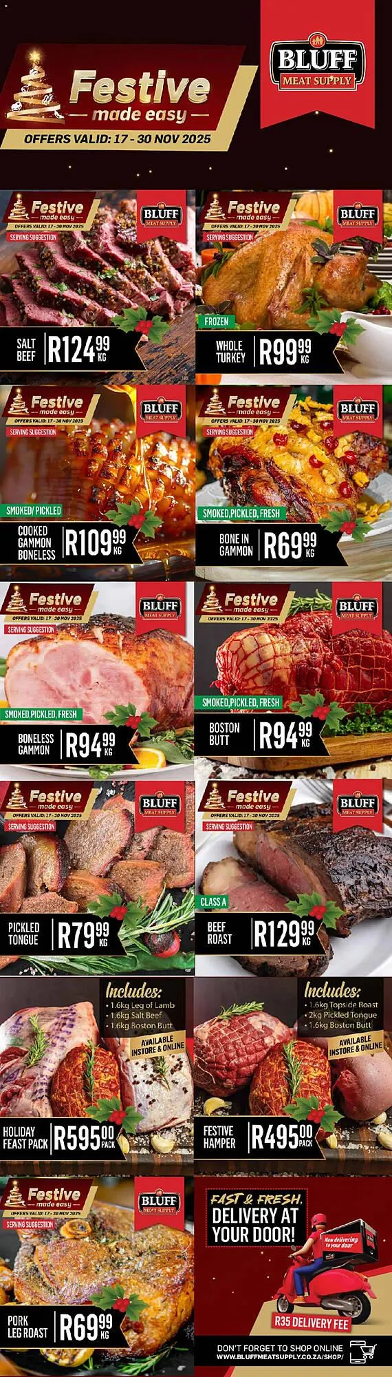 Bluff Meat Supply catalogue from 16 November to 30 November 2025 - Catalogue Page 1