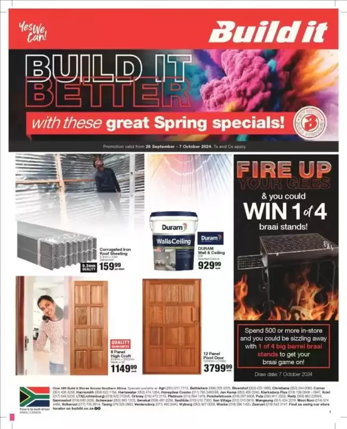 Build It Specials from 26 September to 7 October 2024 - Catalogue Page 1