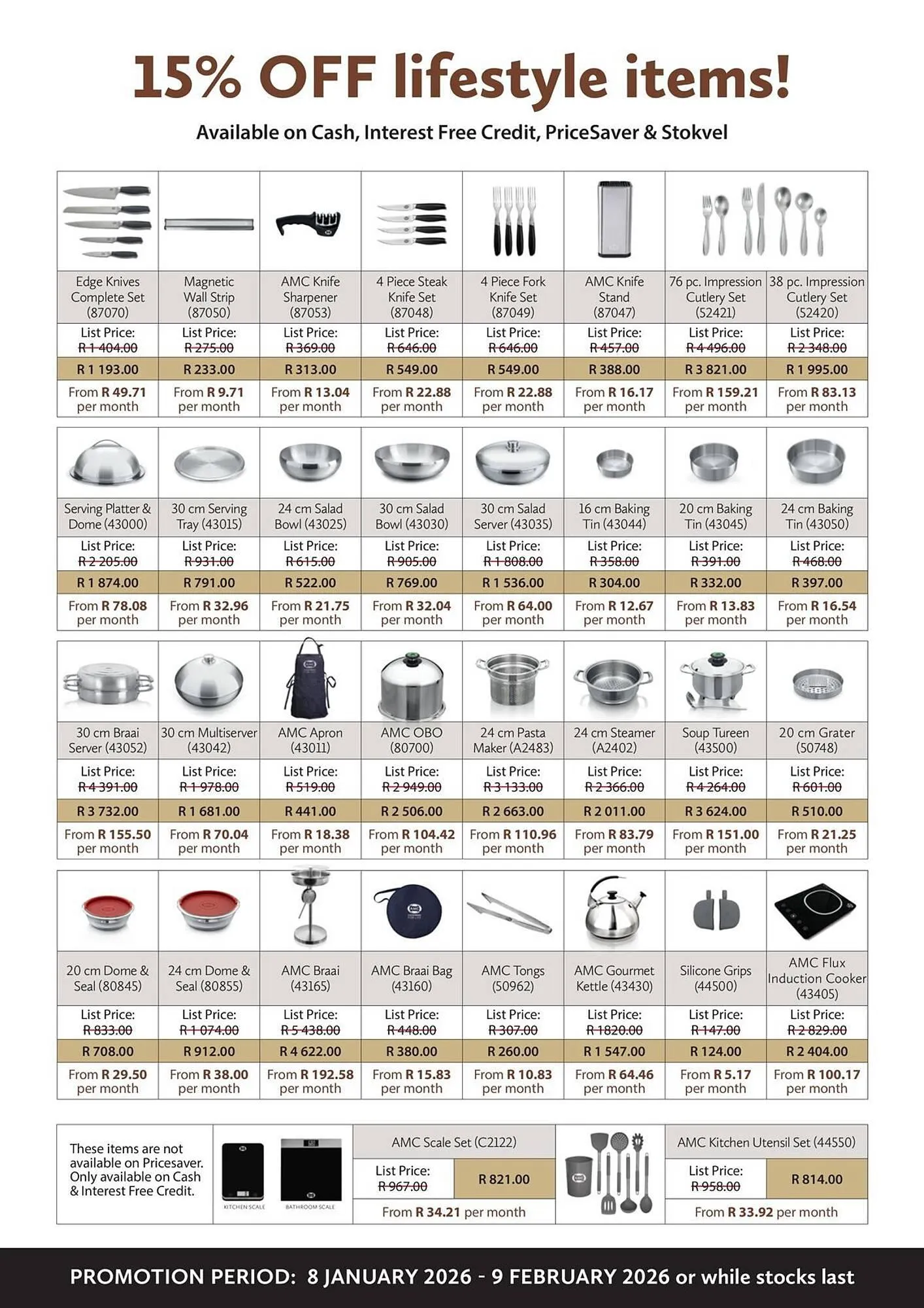 AMC Cookware catalogue from 8 January to 9 February 2026 - Catalogue Page 6