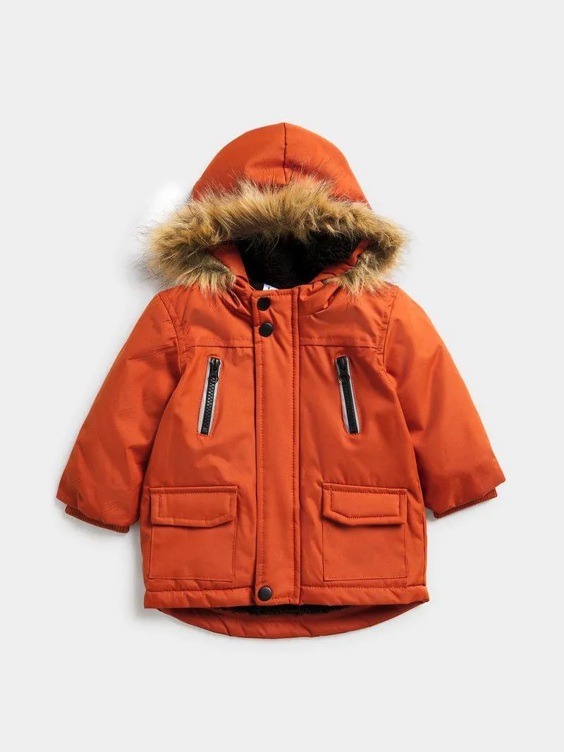Jet Toddler Boys Rust Parka Jacket