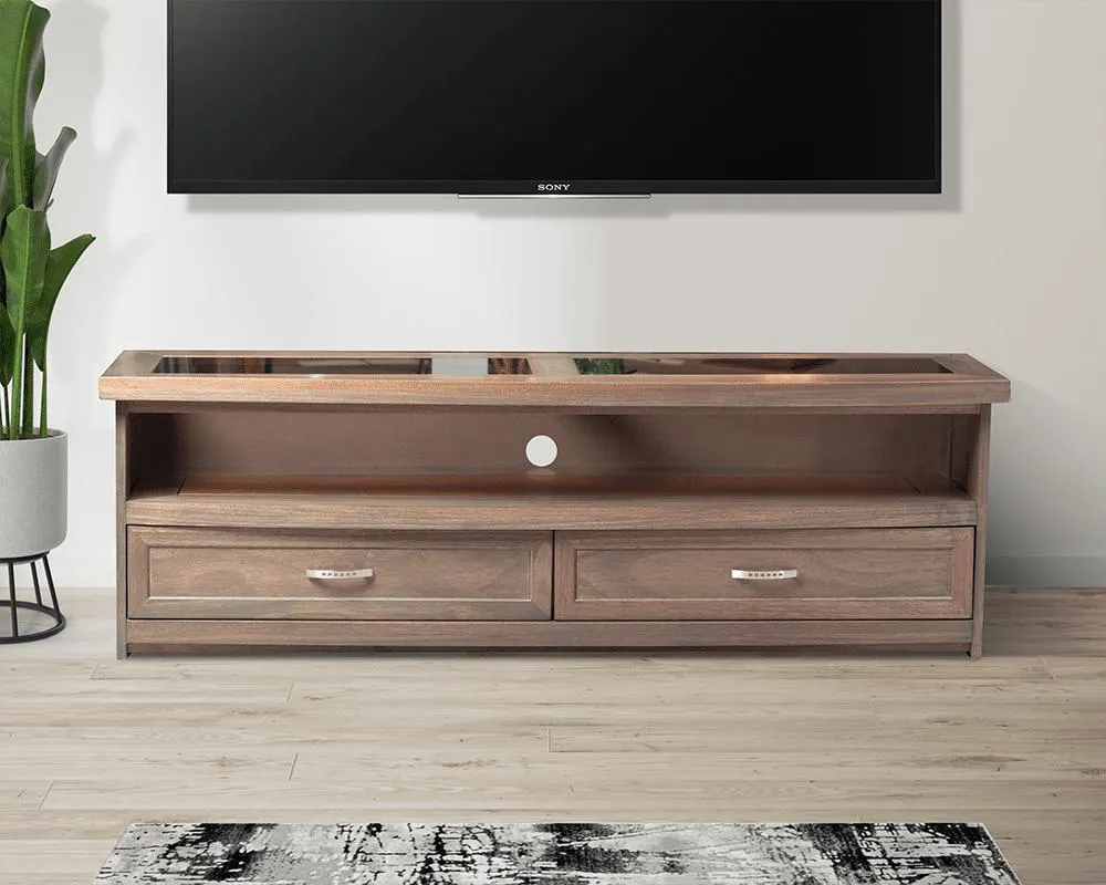 Okavango Wooden TV Stand 1800 with 2 Drawers