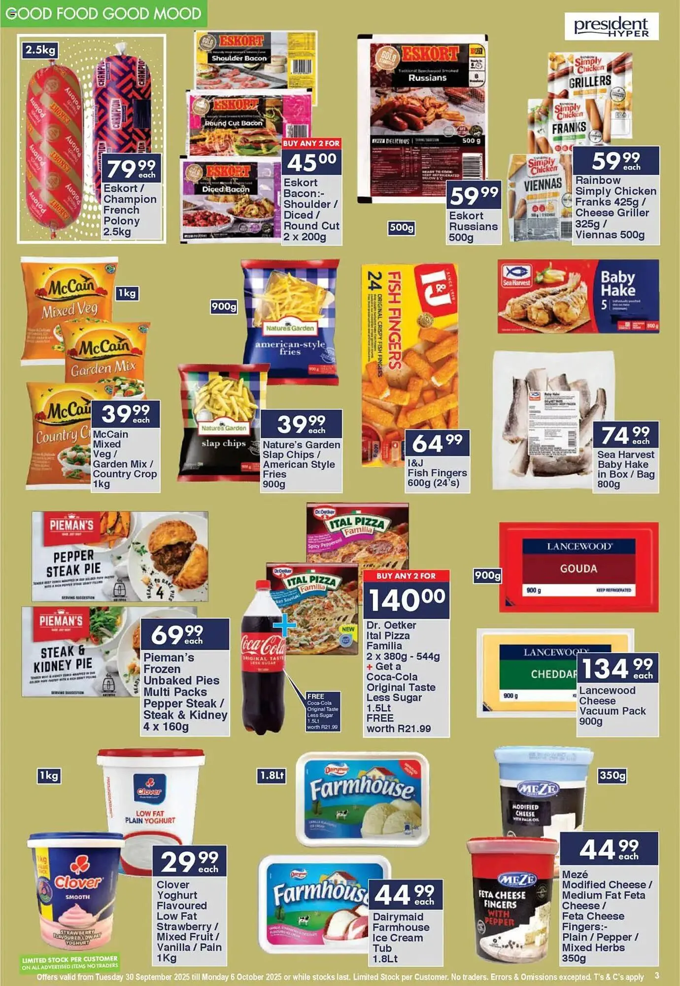 President Hyper catalogue from 30 September to 6 October 2025 - Catalogue Page 3