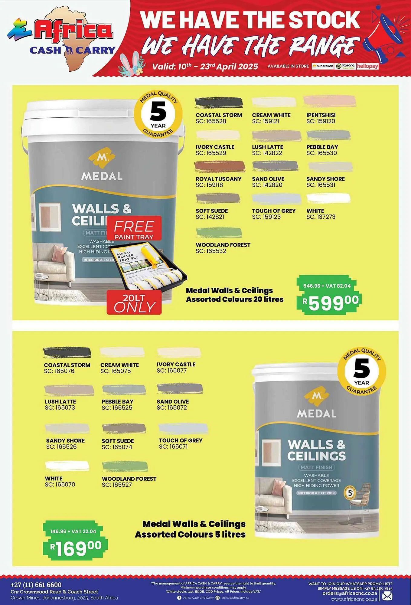 Africa Cash and Carry catalogue from 10 April to 23 April 2025 - Catalogue Page 56