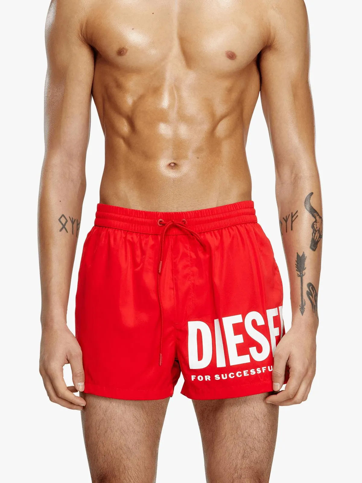 Men's Diesel Red Mario-34-D-Core Shorts