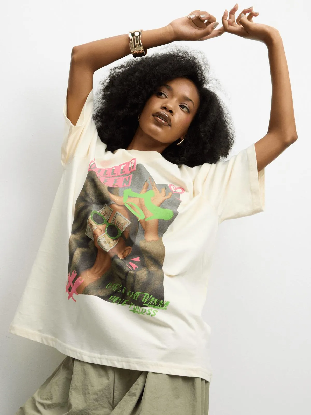 The FIX Women's Milk Killer Queen Graphic Top