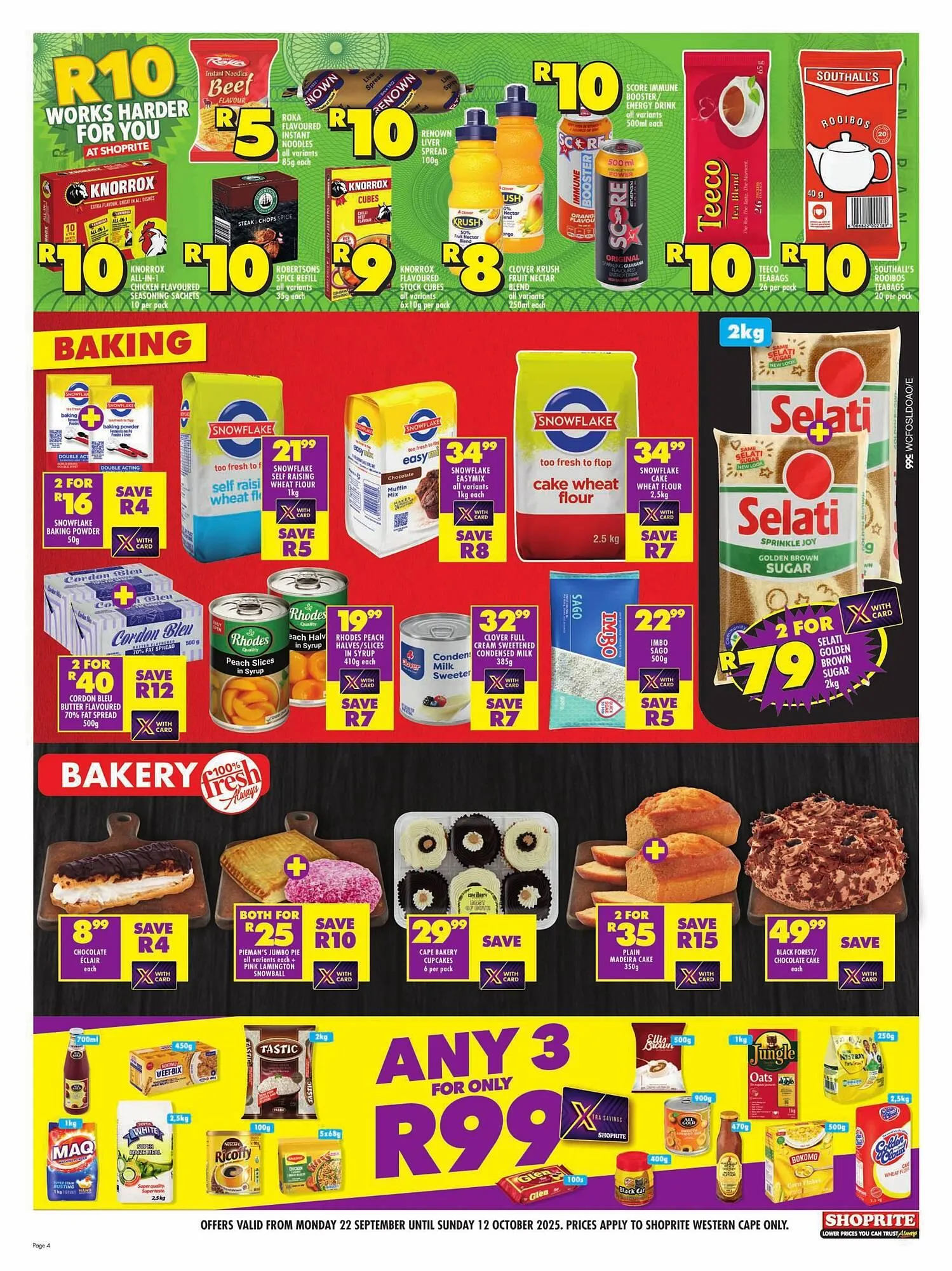 Shoprite catalogue from 22 September to 12 October 2025 - Catalogue Page 4