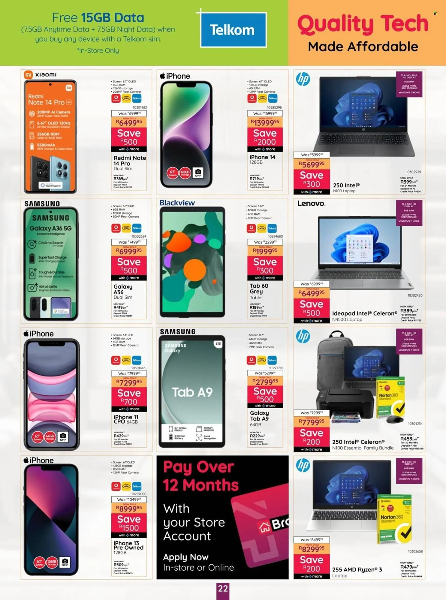 Bradlows catalogue from 17 July to 20 August 2025 - Catalogue Page 22