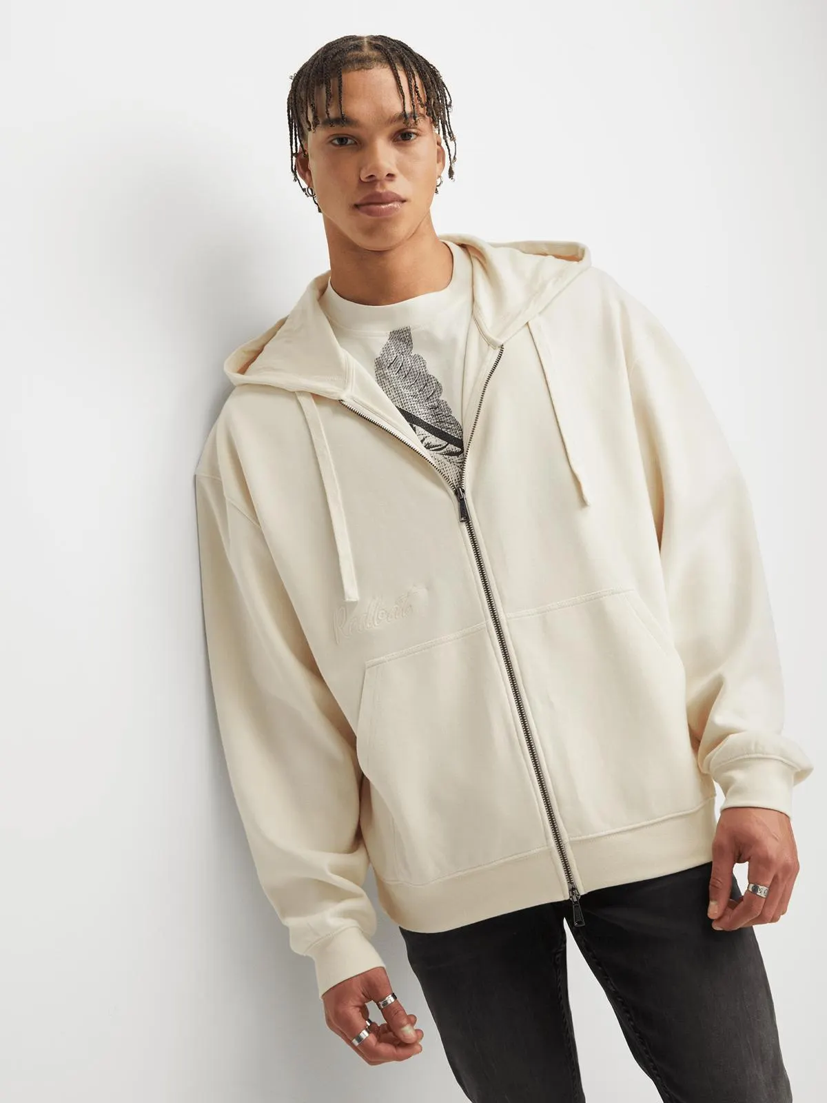 Redbat Classics Men's Off White Hoodie
