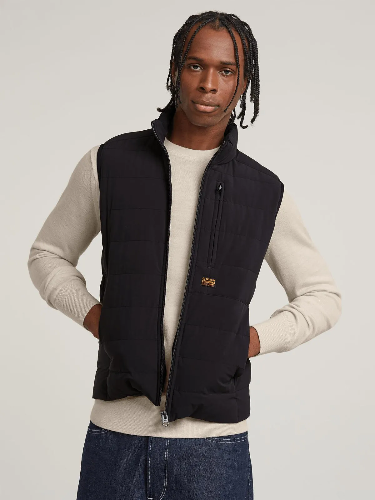 G-Star Men's Foundation Liner Dark Black Vest