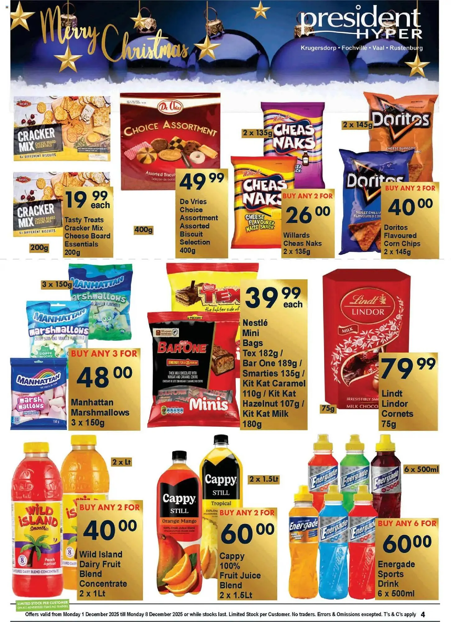 President Hyper catalogue from 1 December to 8 December 2025 - Catalogue Page 4