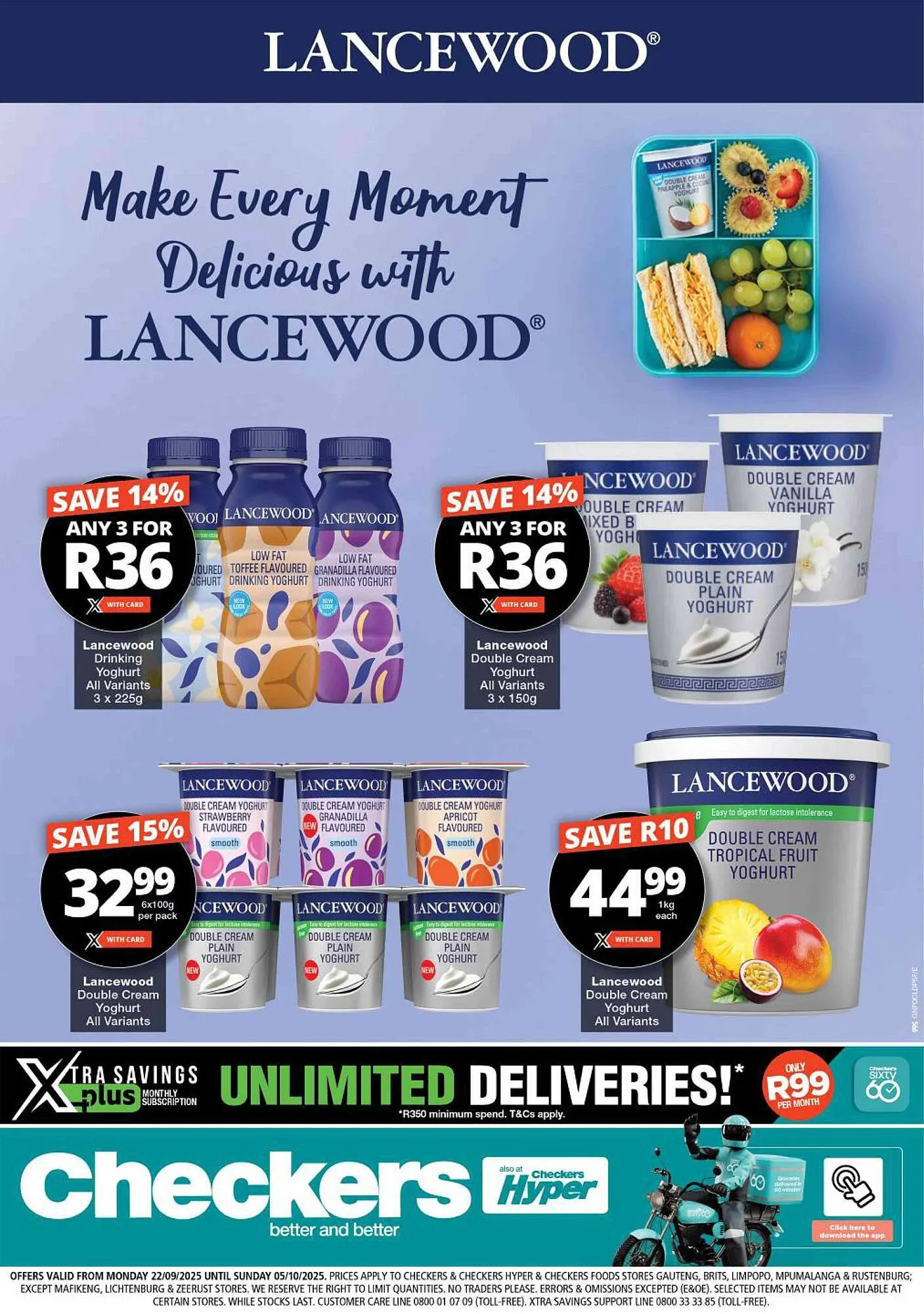 Checkers catalogue from 22 September to 5 October 2025 - Catalogue Page 1