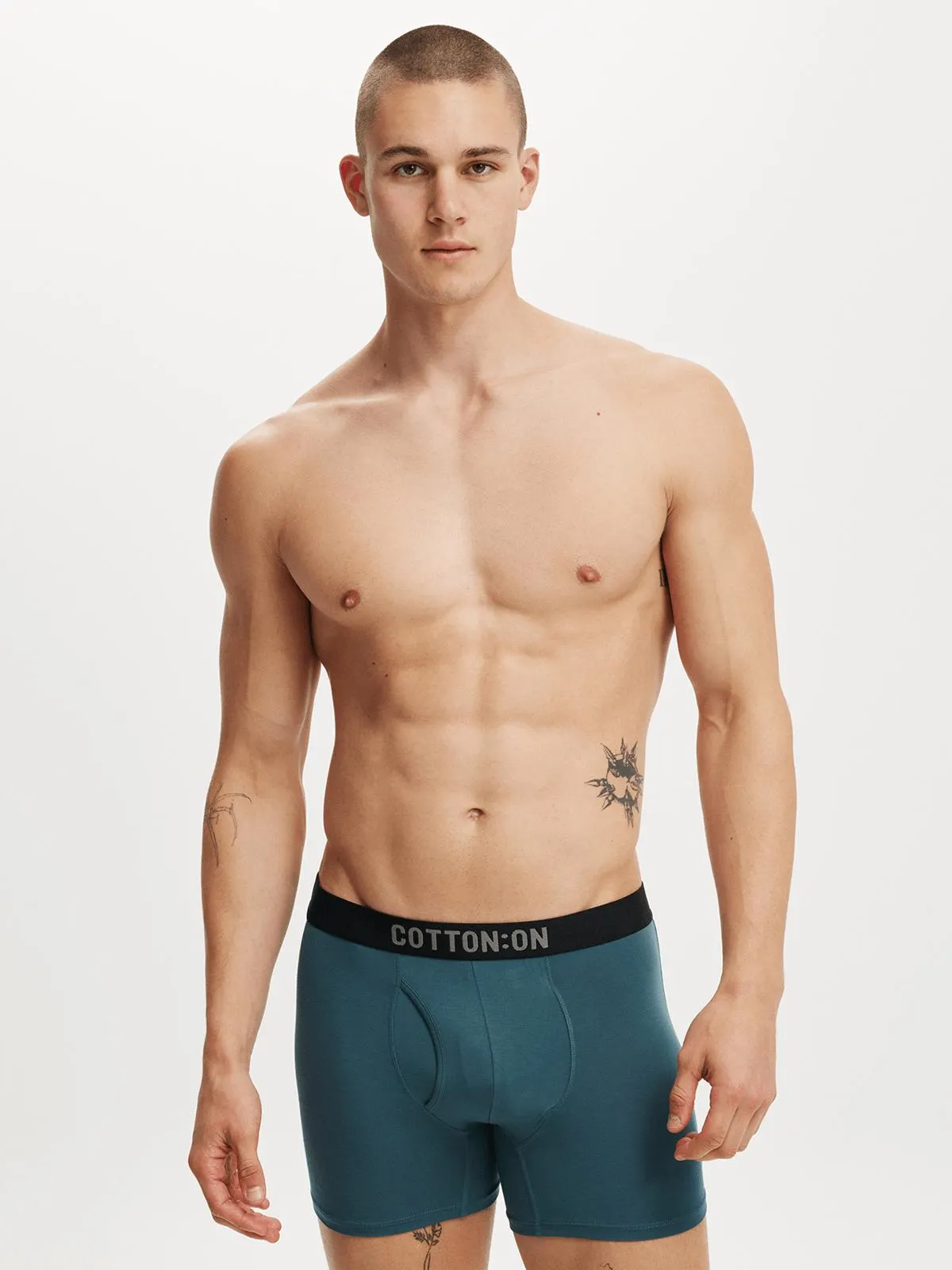 Men's Cotton On Green Bamboo Trunks