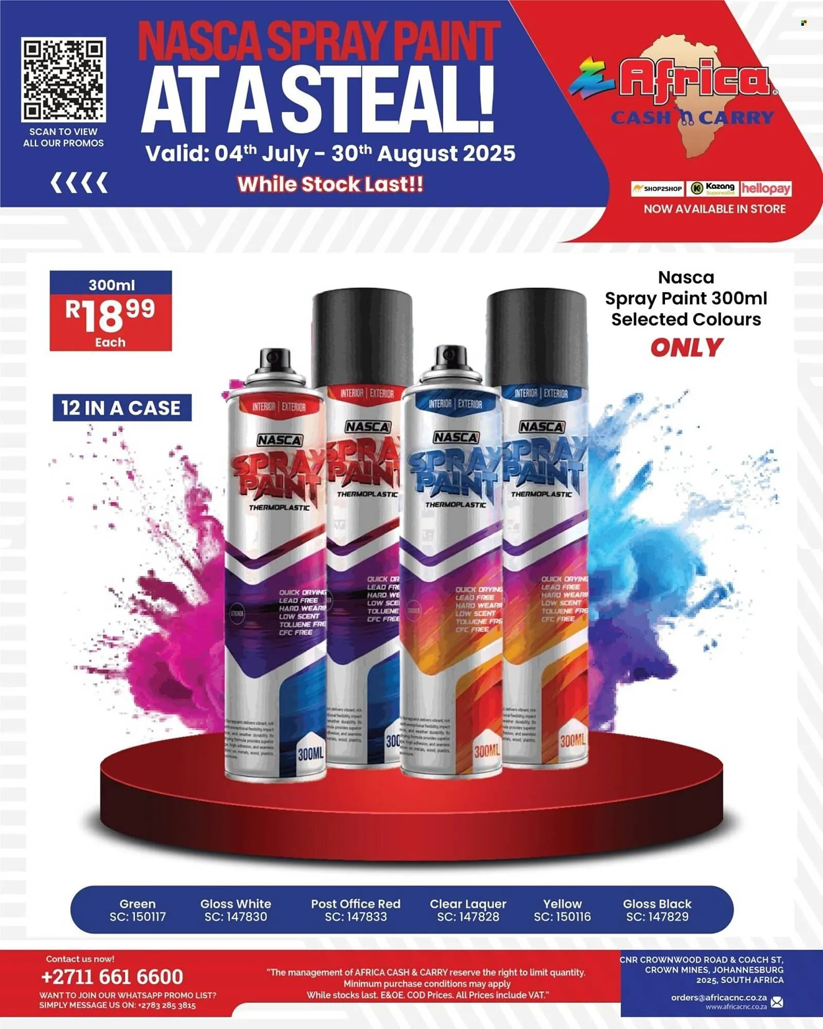 Africa Cash and Carry catalogue from 4 July to 30 August 2025 - Catalogue Page 1