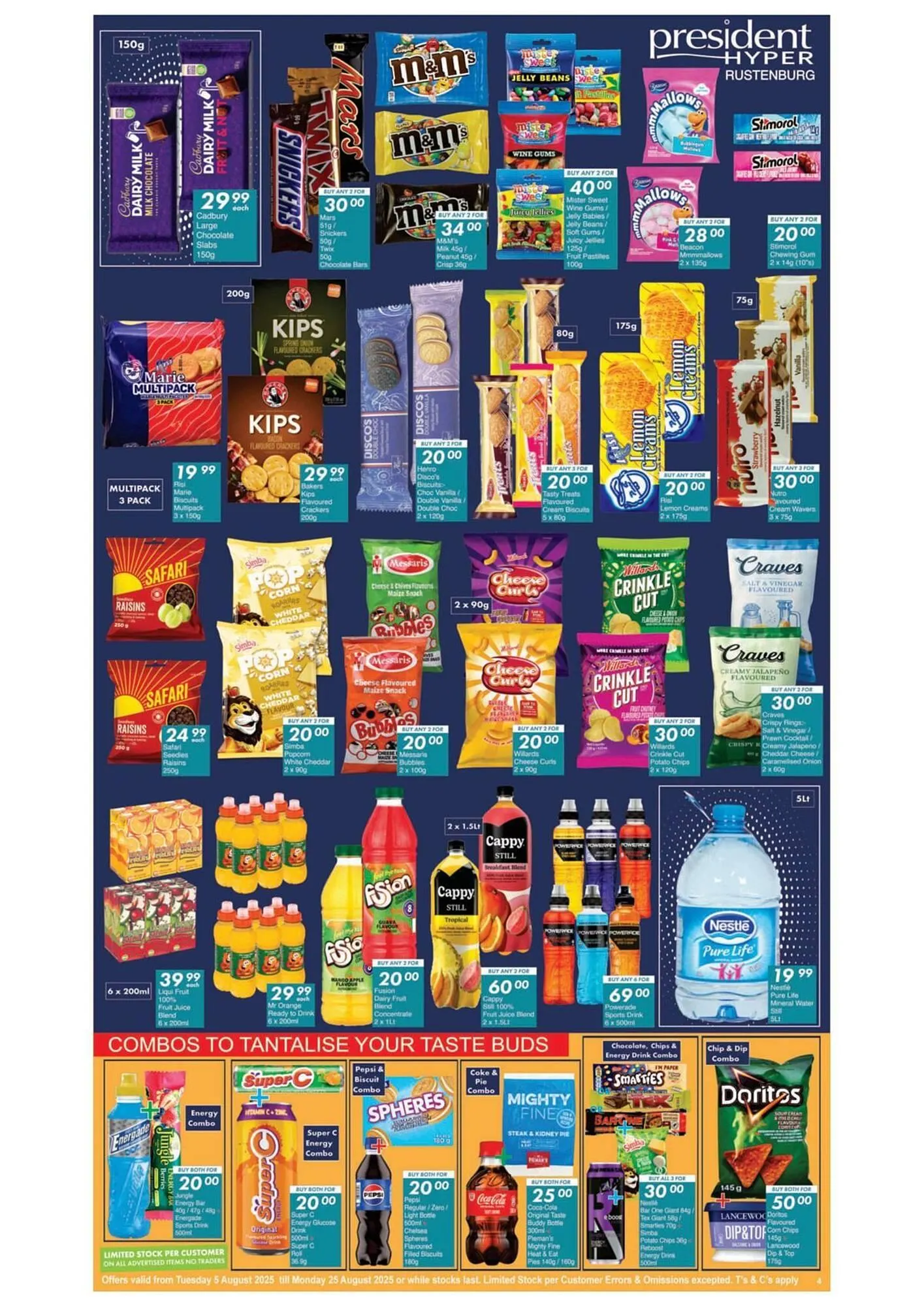 President Hyper catalogue from 5 August to 25 August 2025 - Catalogue Page 4