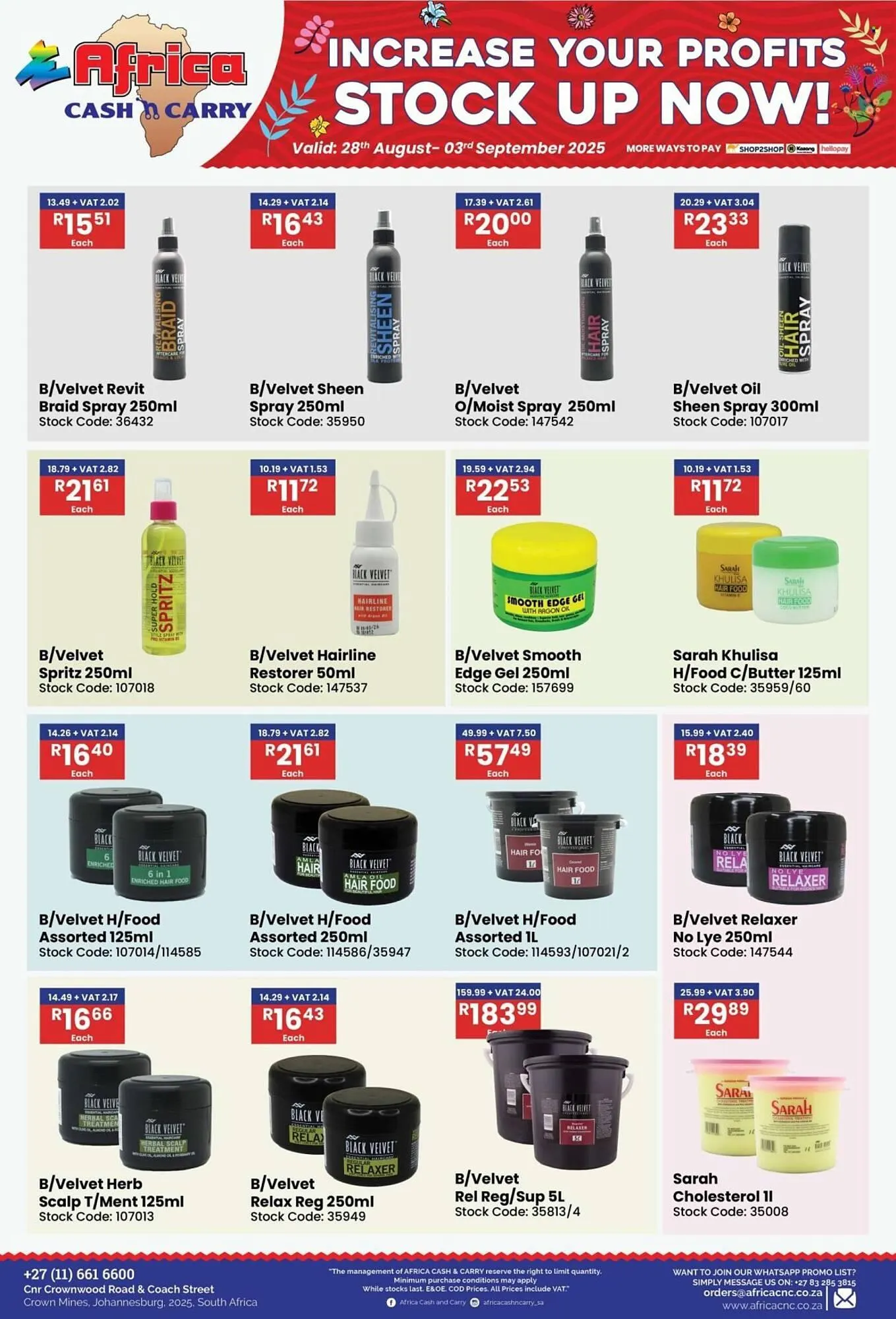Africa Cash and Carry catalogue from 28 August to 3 September 2025 - Catalogue Page 30