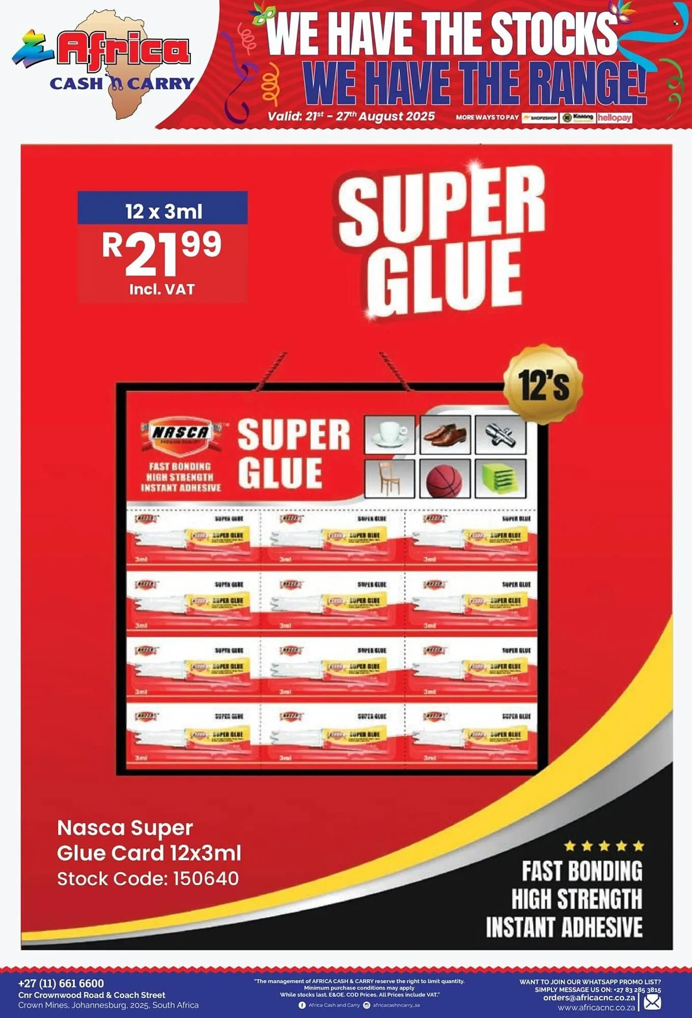 Africa Cash and Carry catalogue from 21 August to 27 August 2025 - Catalogue Page 16