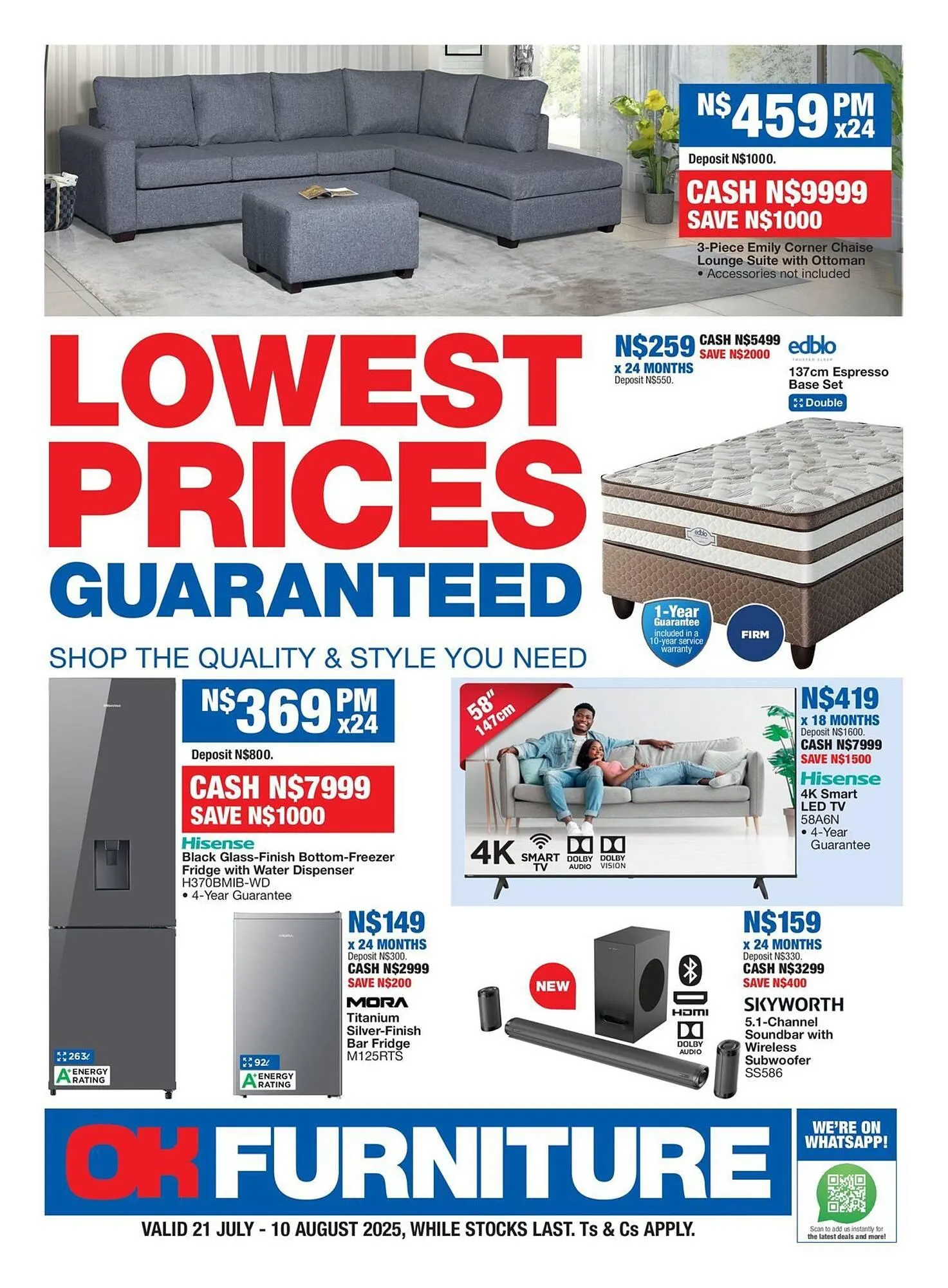 OK Furniture catalogue from 21 July to 10 August 2025 - Catalogue Page 1