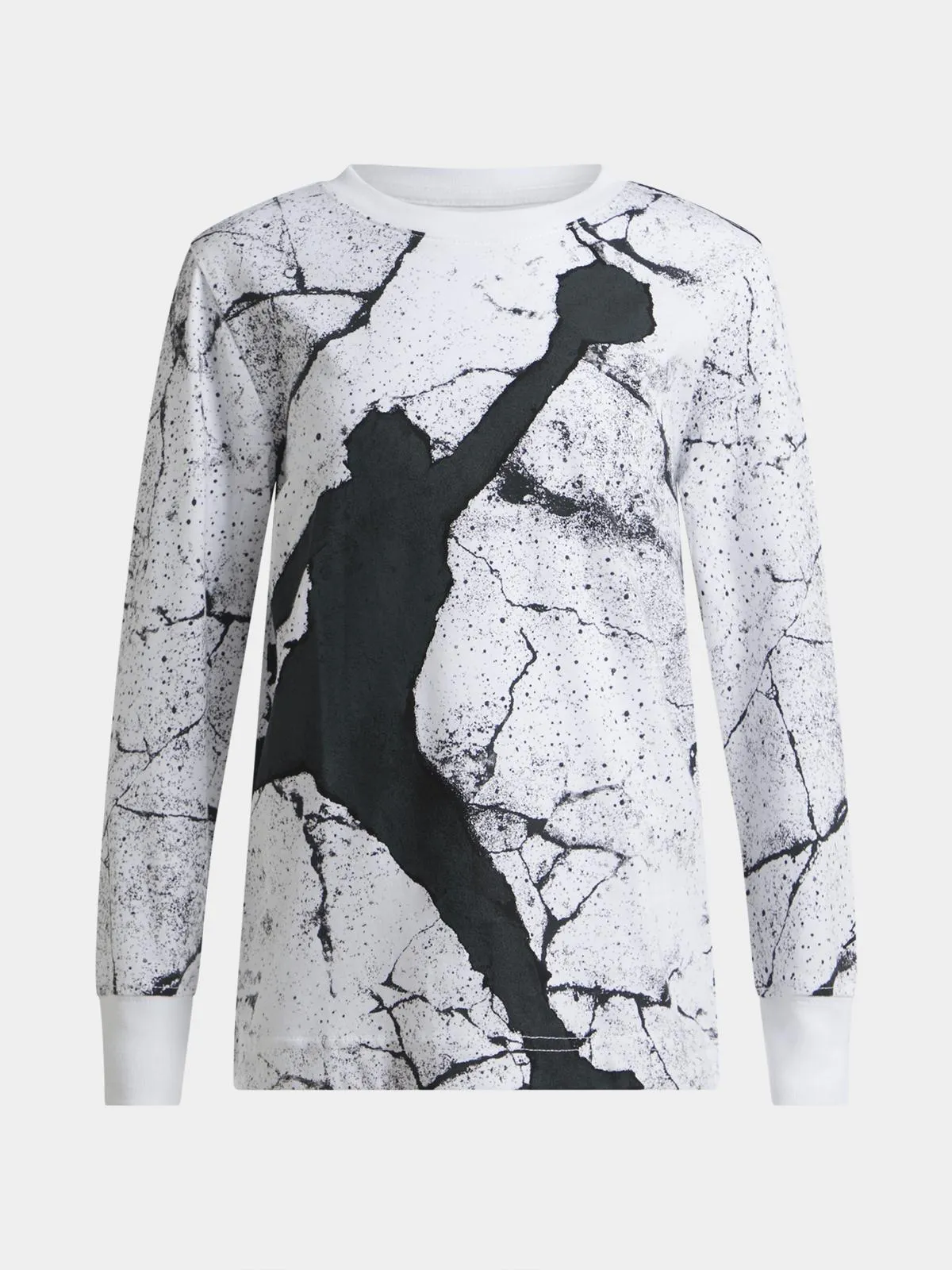 Jordan Kids Unisex Cement Jumpman White/Black T-Shirt