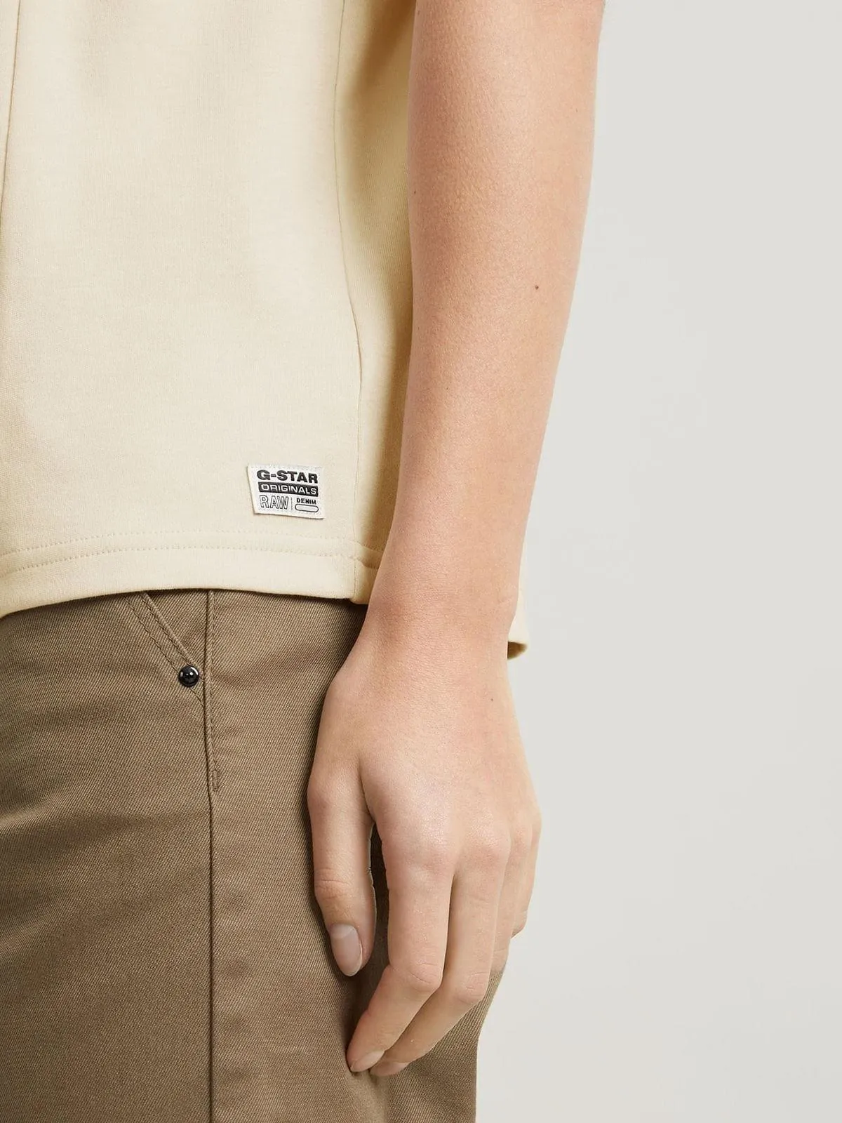 G-Star Women's Constructed Loose Cream Top