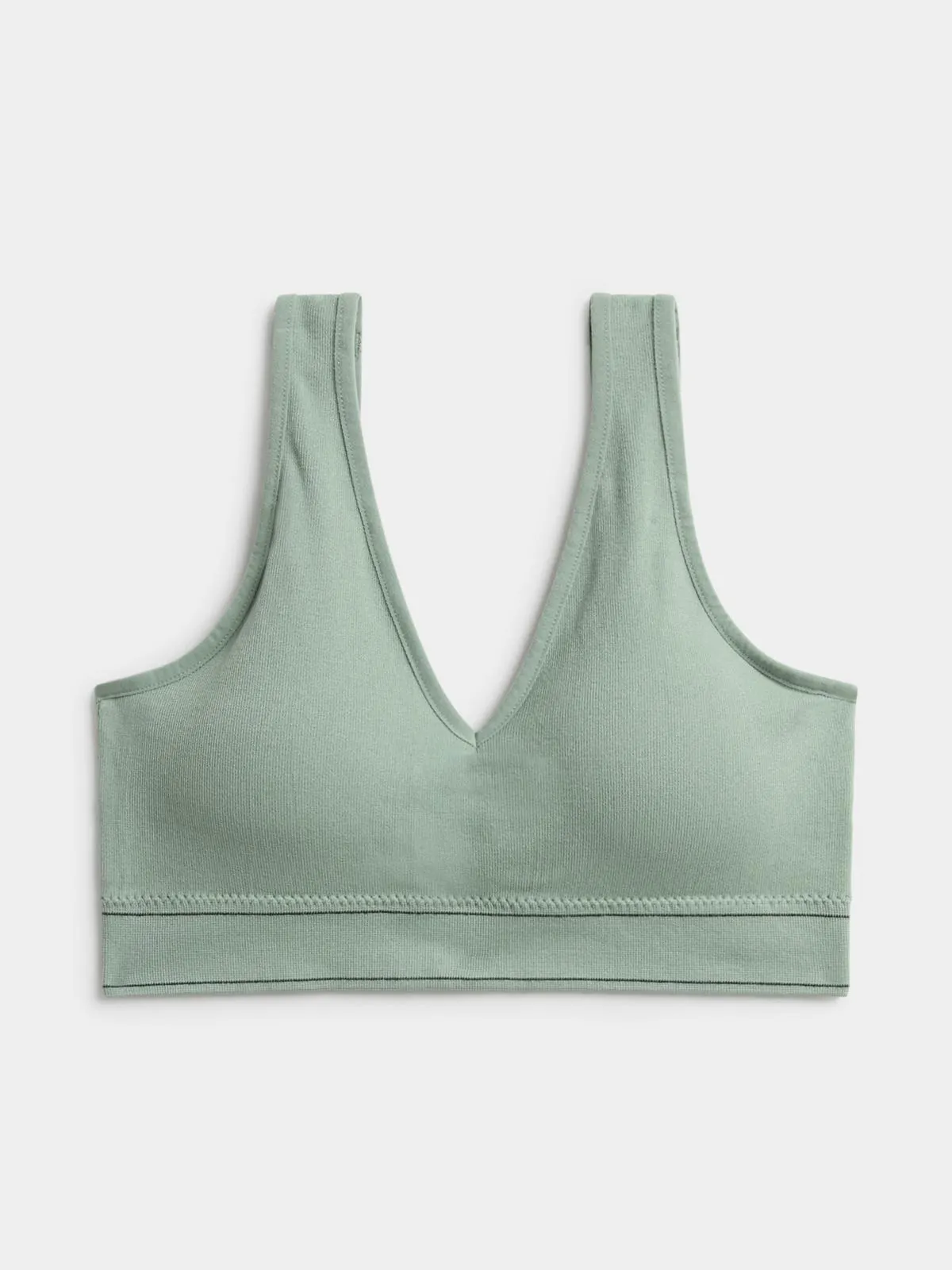 Jet Women's Sage Black Tipped Padded Sports Bra