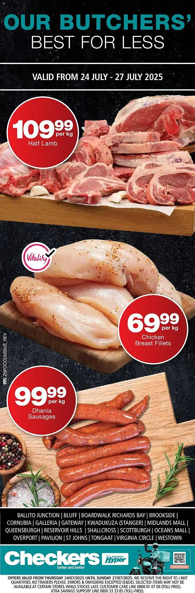 Checkers catalogue from 24 July to 27 July 2025 - Catalogue Page 1