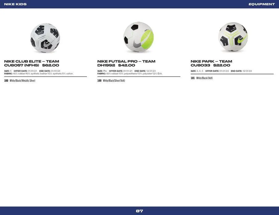 Nike Kids from 14 June to 31 December 2024 - Catalogue Page 87