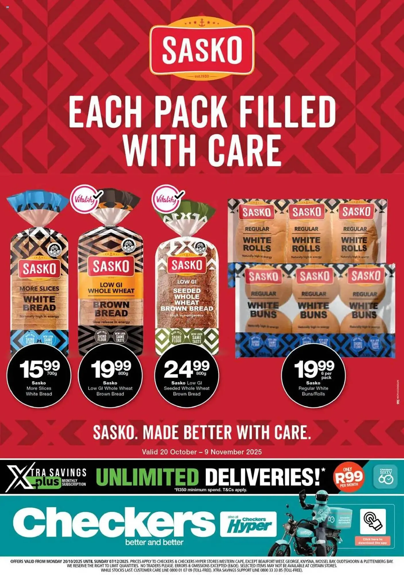 Checkers catalogue from 20 October to 7 December 2025 - Catalogue Page 1