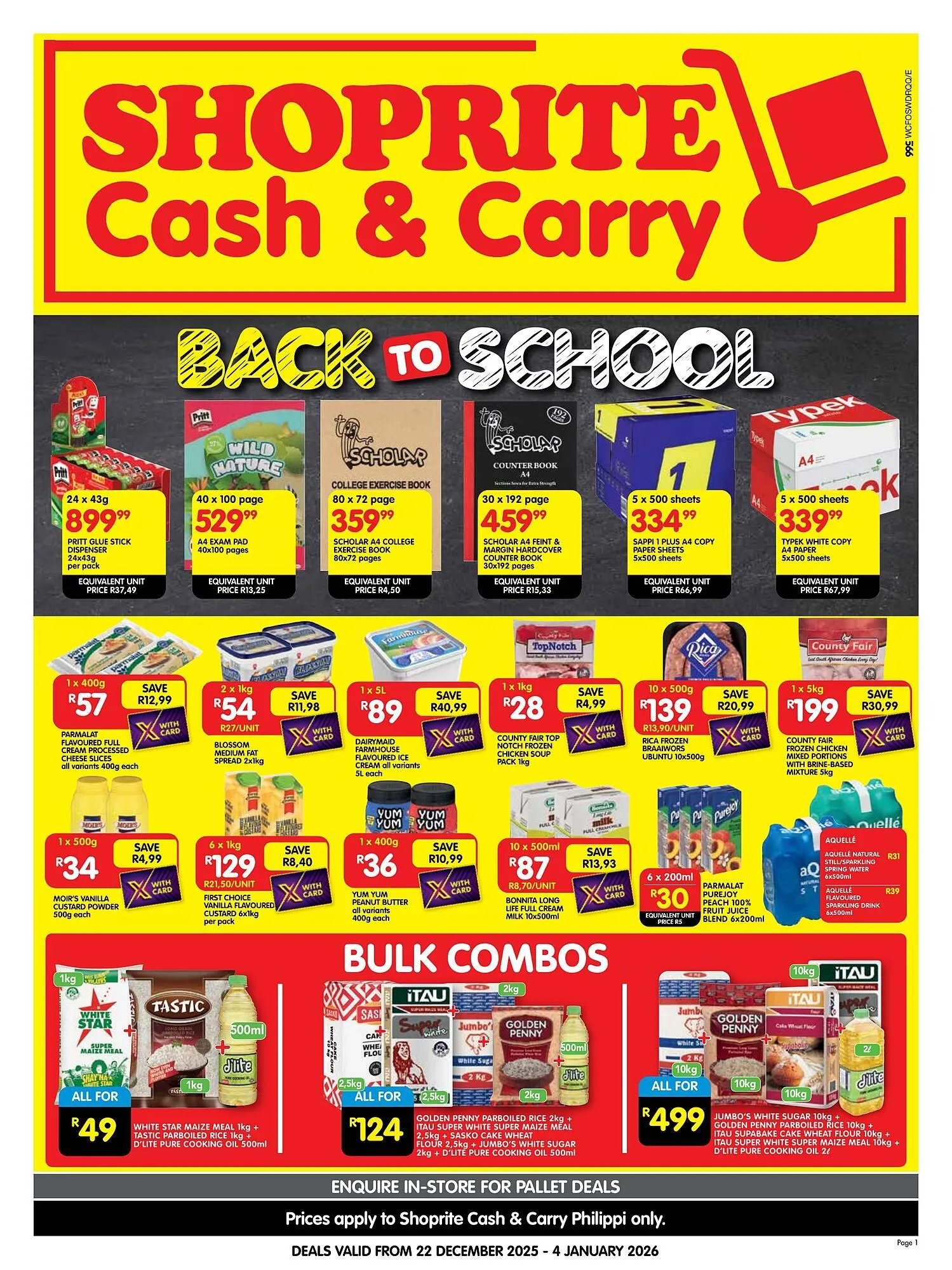 Shoprite catalogue from 22 December to 4 January 2026 - Catalogue Page 1