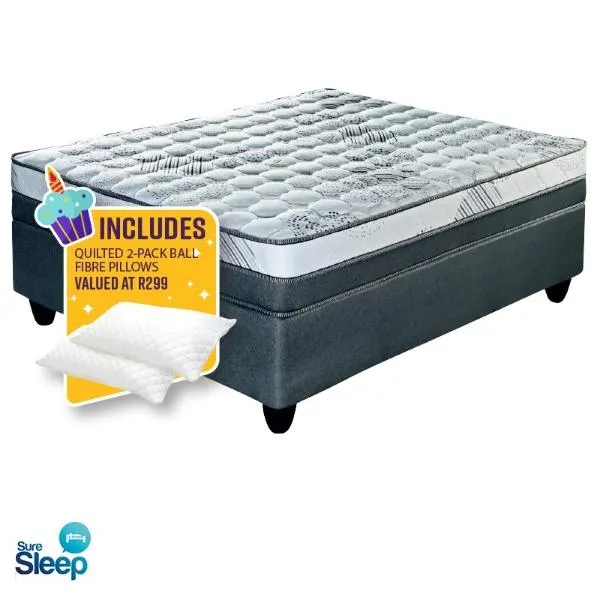 SureSleep Manhattan 152cm Firm B/Set + 2 Pillows