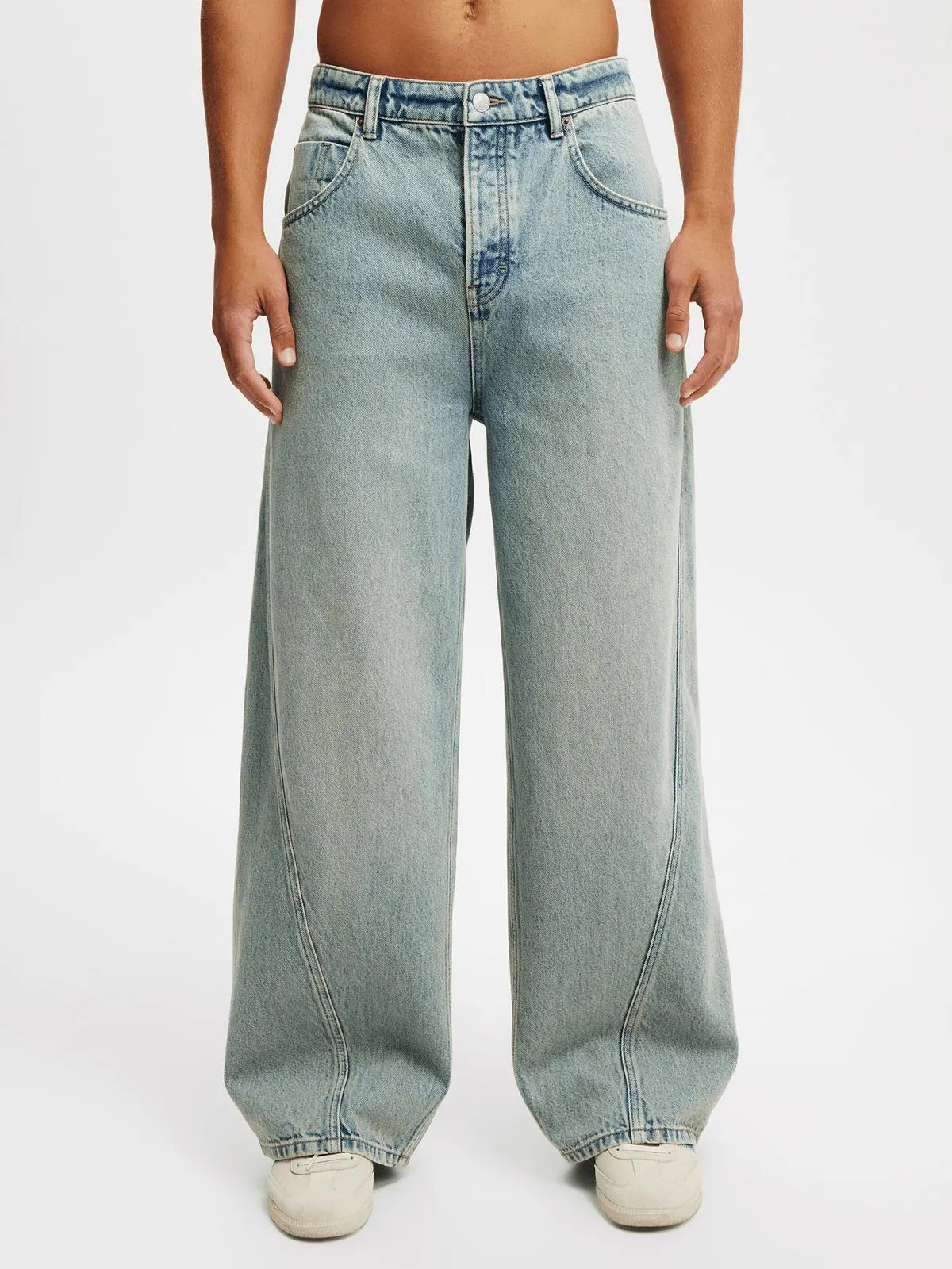 Men's Cotton On Blue Super Baggy Balloon Jeans