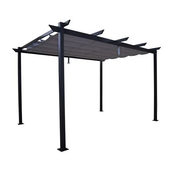 NATERIAL OMEGA ALU ROOF PERGOLA 285X400 DGRY180G
