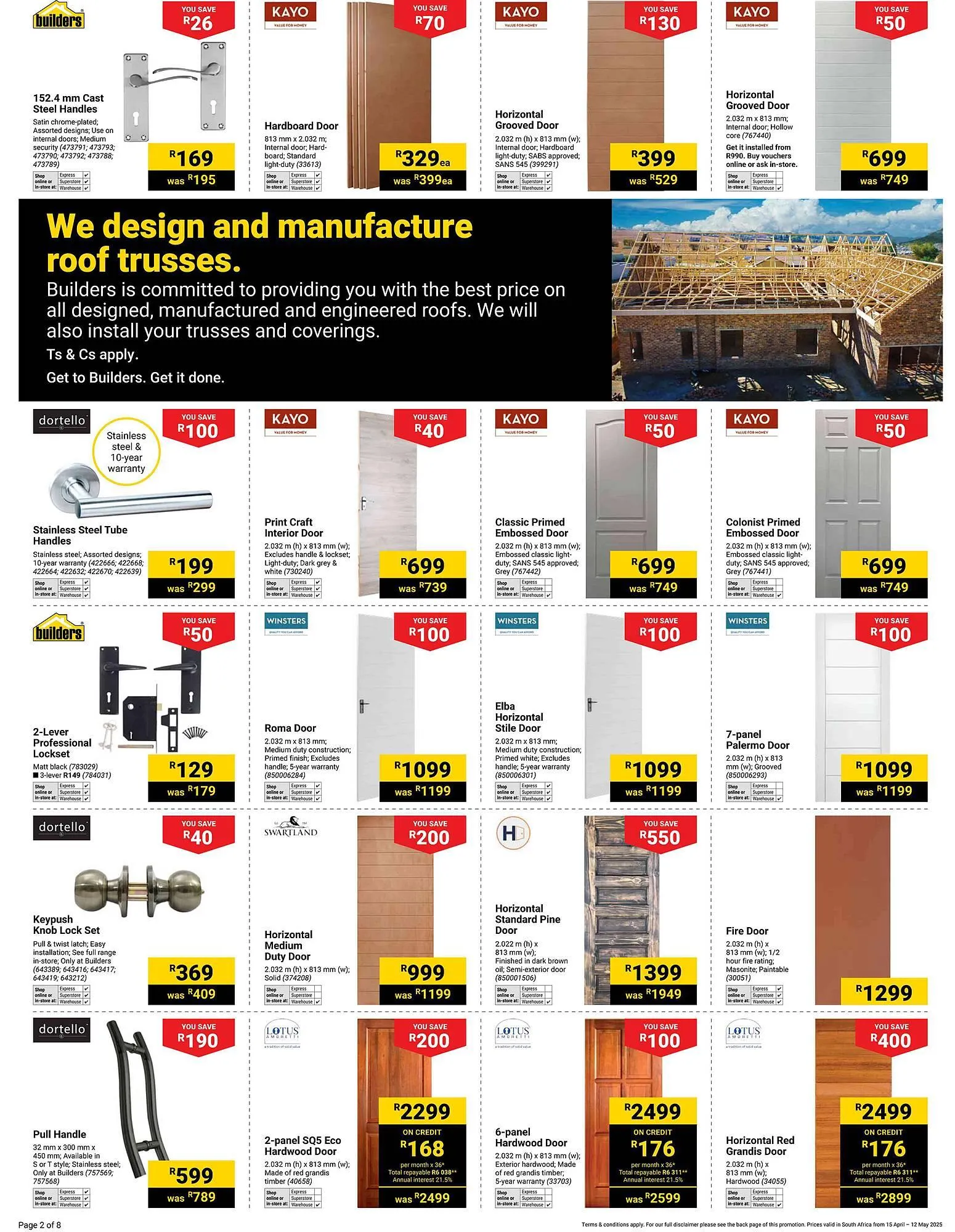 Builders Warehouse catalogue from 15 April to 12 May 2025 - Catalogue Page 2
