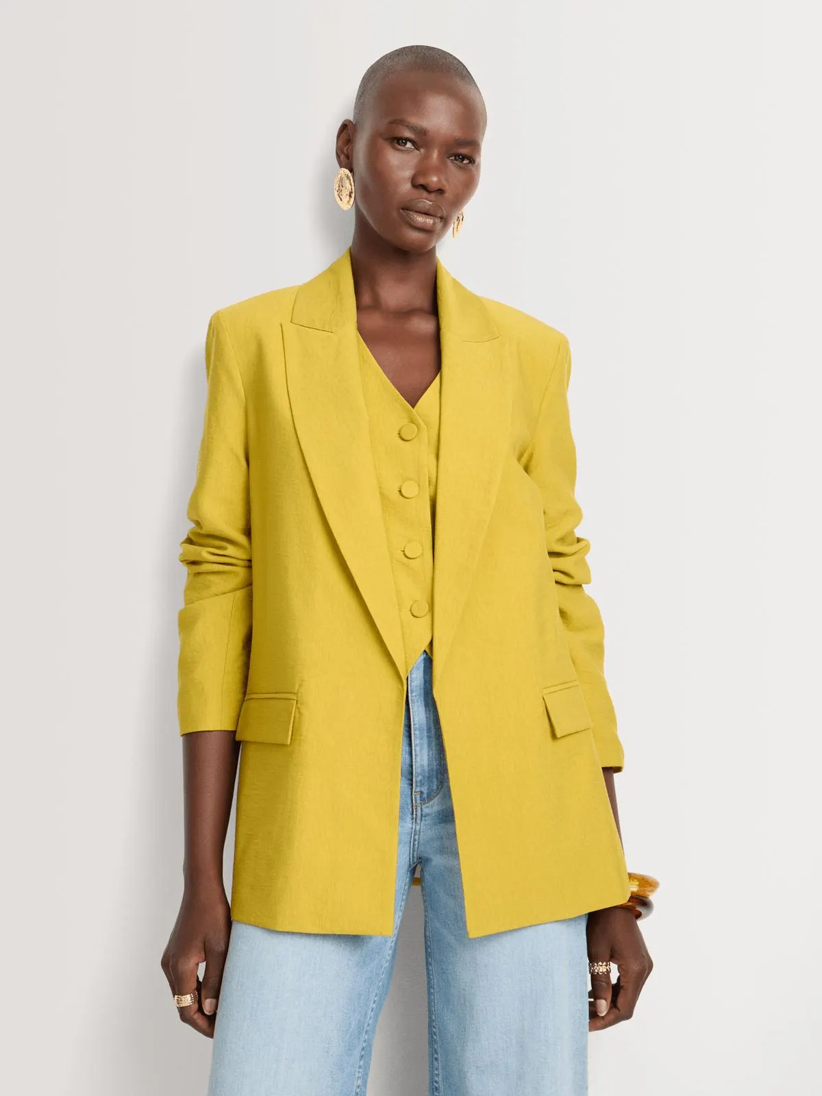 Single Breasted Relaxed Fit Blazer